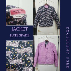 EUC - Kate Spade Reversable Puffer Jacket L